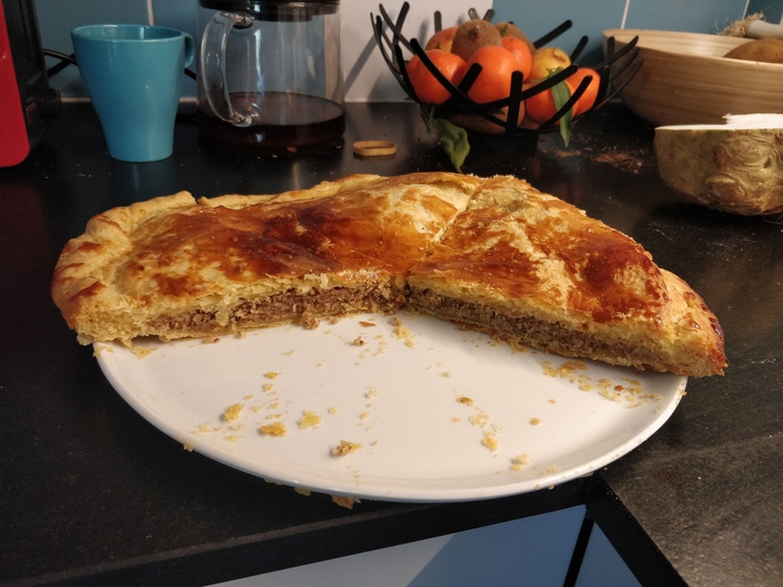 Une photo de la galette faite un peu maison